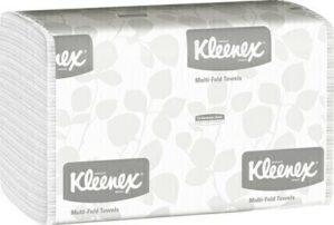 01890 KLEENEX Papier à mains plis multiples blancs, 16 x 150 feuilles