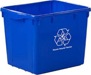 Bac de recyclage sans couvercle