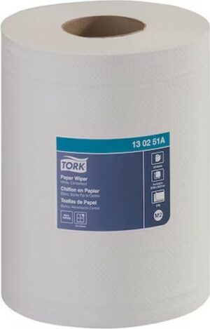 TORK PLUS Essuie-mains en rouleau débit par le centre, blanc