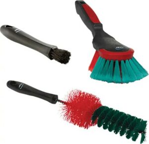 Ensemble de brosses pour l'intérieur et l'extérieur de véhicule