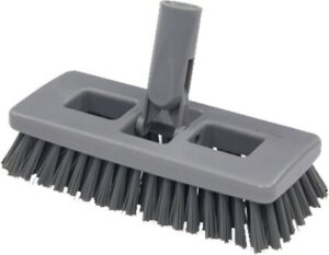 Grosse brosse récureur pivotante pour gros travaux, gris