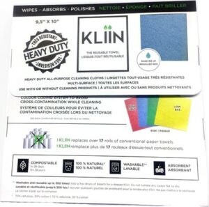 Kliin Chiffon réutilisable et compostable en feuilles