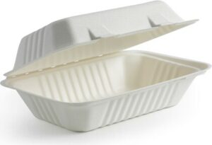 Contenant de transport pour repas à emporter compostable