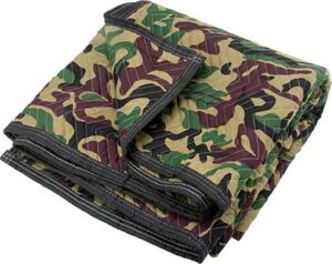 Couverture de protection pour déménagement 80" x 72" camouflage, 29 oz