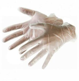 Gants en vinyle clair 5 mil avec poudre