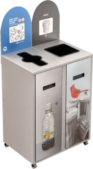 MULTIPLUS Îlot de recyclage double 58L